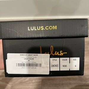 Lulus nude heels